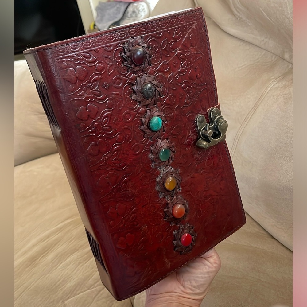 Hand-made Medieval Embossed-Leather Journal